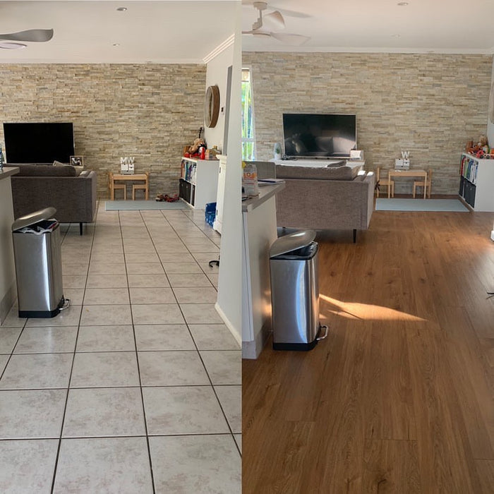 Is it possible to install hybrid flooring on top of tile?