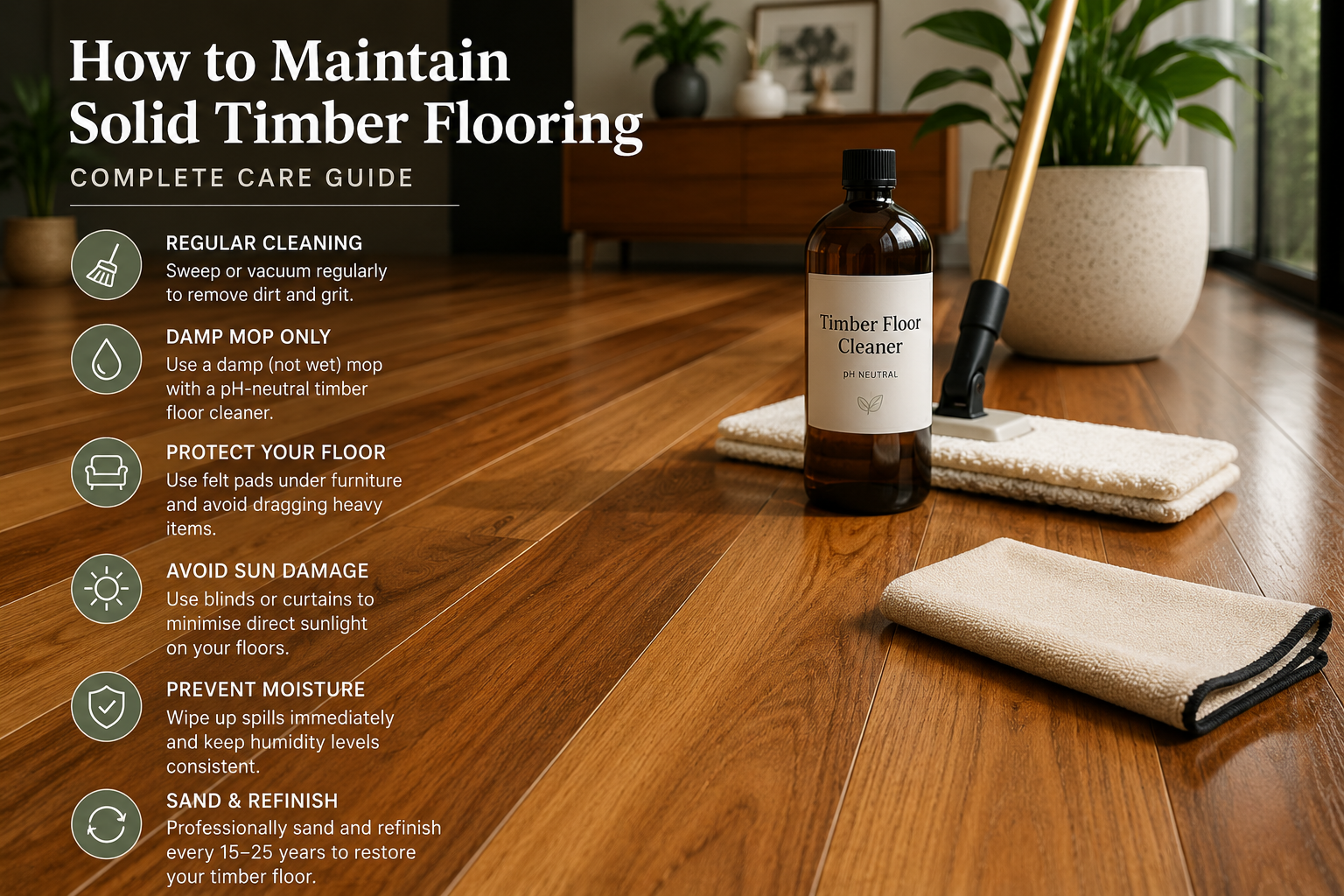 How to Maintain Solid Timber Flooring – Complete Care Guide