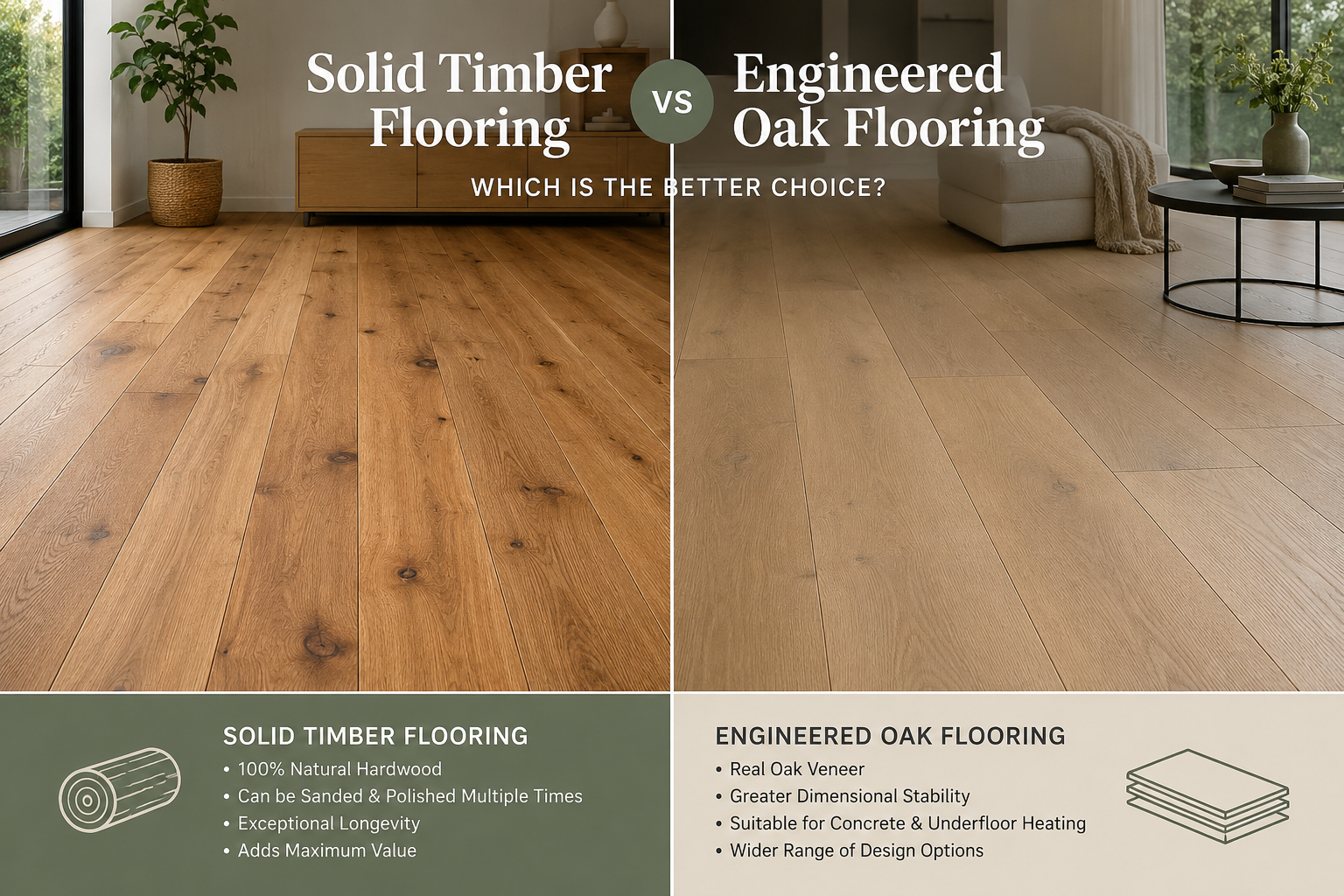 Solid Timber Flooring vs Engineered Timber Flooring – Which Is the Better Choice?