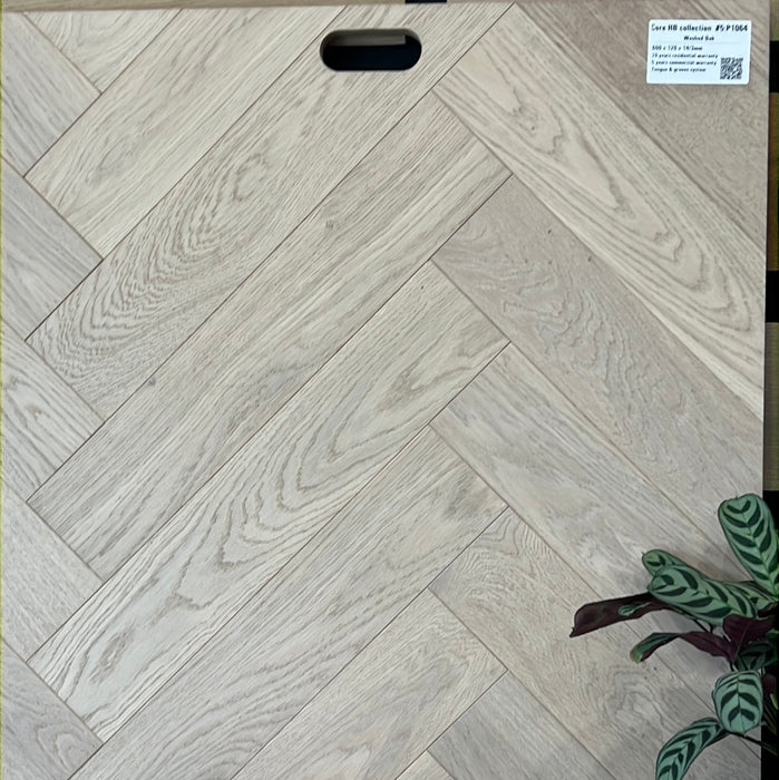 Herringbone Oak Core Collection #5: Washed oak