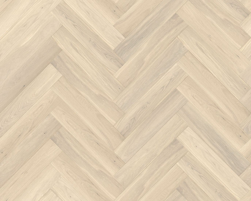 Prime Herringbone Engineered Core Oak, Antique White, P4127