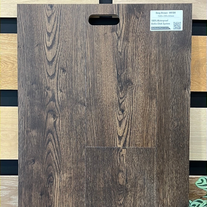 H4184, Hybrid Flooring 7.5mm, Deep Brown