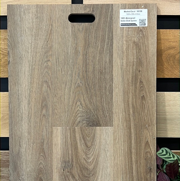H4198, Hybrid Flooring 7.5mm, Washed Coral