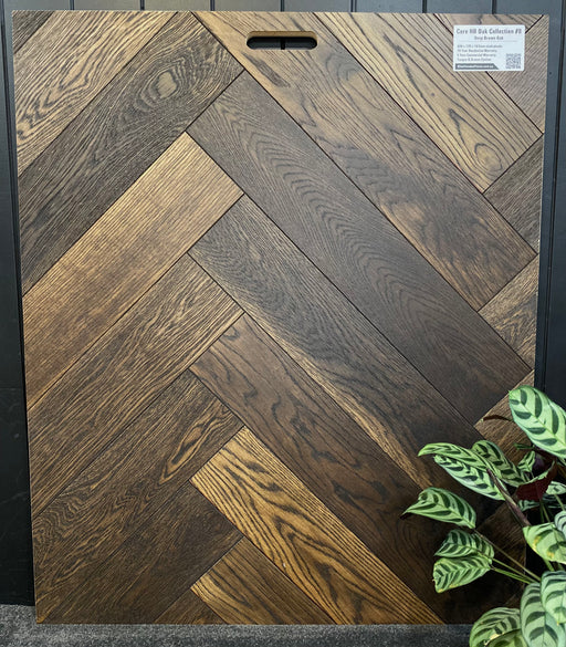 Herringbone Oak Core Collection #8: Deep Brown Oak