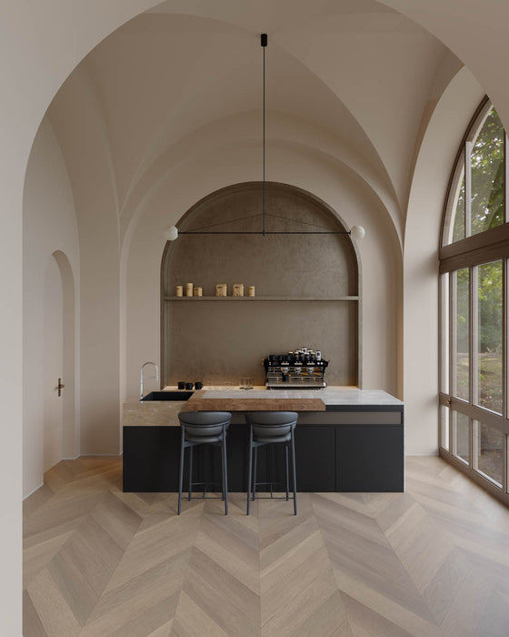 Prime Herringbone Engineered Core Oak,Terrace Grey, P4129-Box