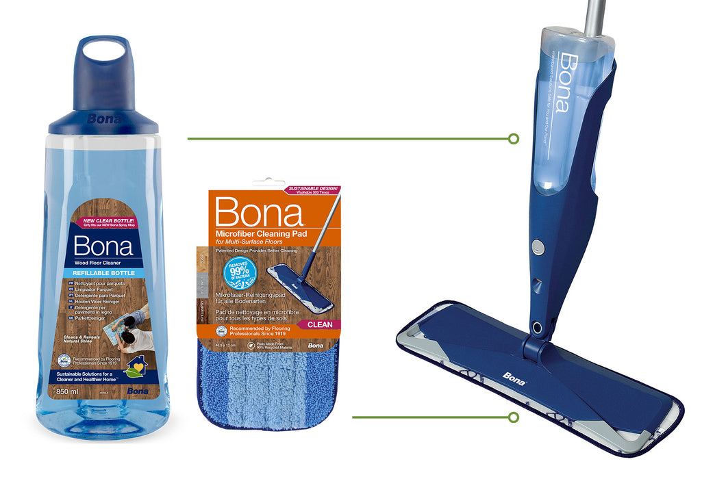 Bona Floor Cleaning Timber Spray Mop with refillable cartridge