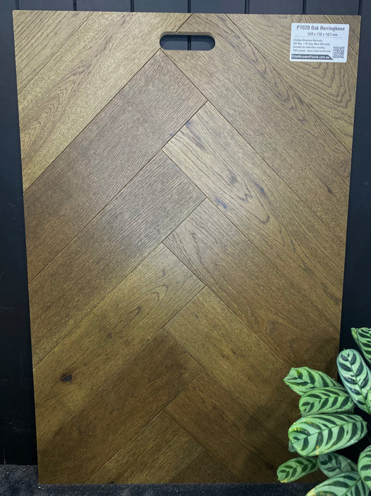 Cluvane Herringbone Parquetry (Elite Roasted range) - 14/2mm - P1020