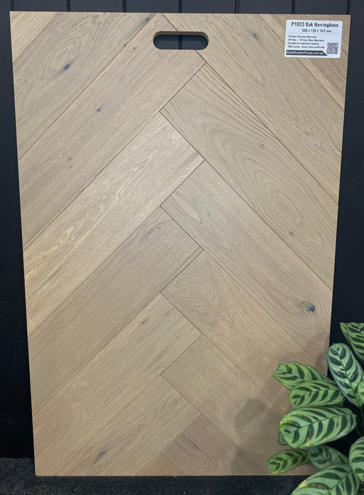 Herringbone Oak Base Collection #9: P1023 - Smoky Oak