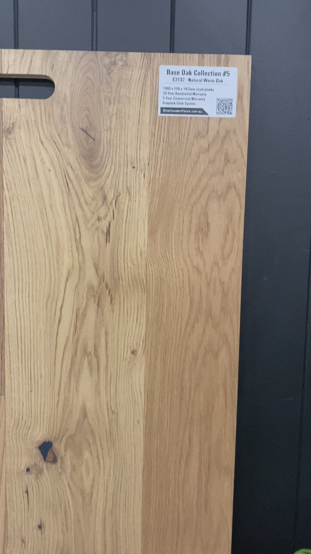 Engineered oak 14mm Thick, Natural warm oak