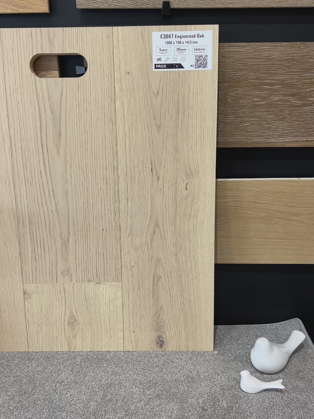 E3047 Straight Board Engineered Oak 14/3mm