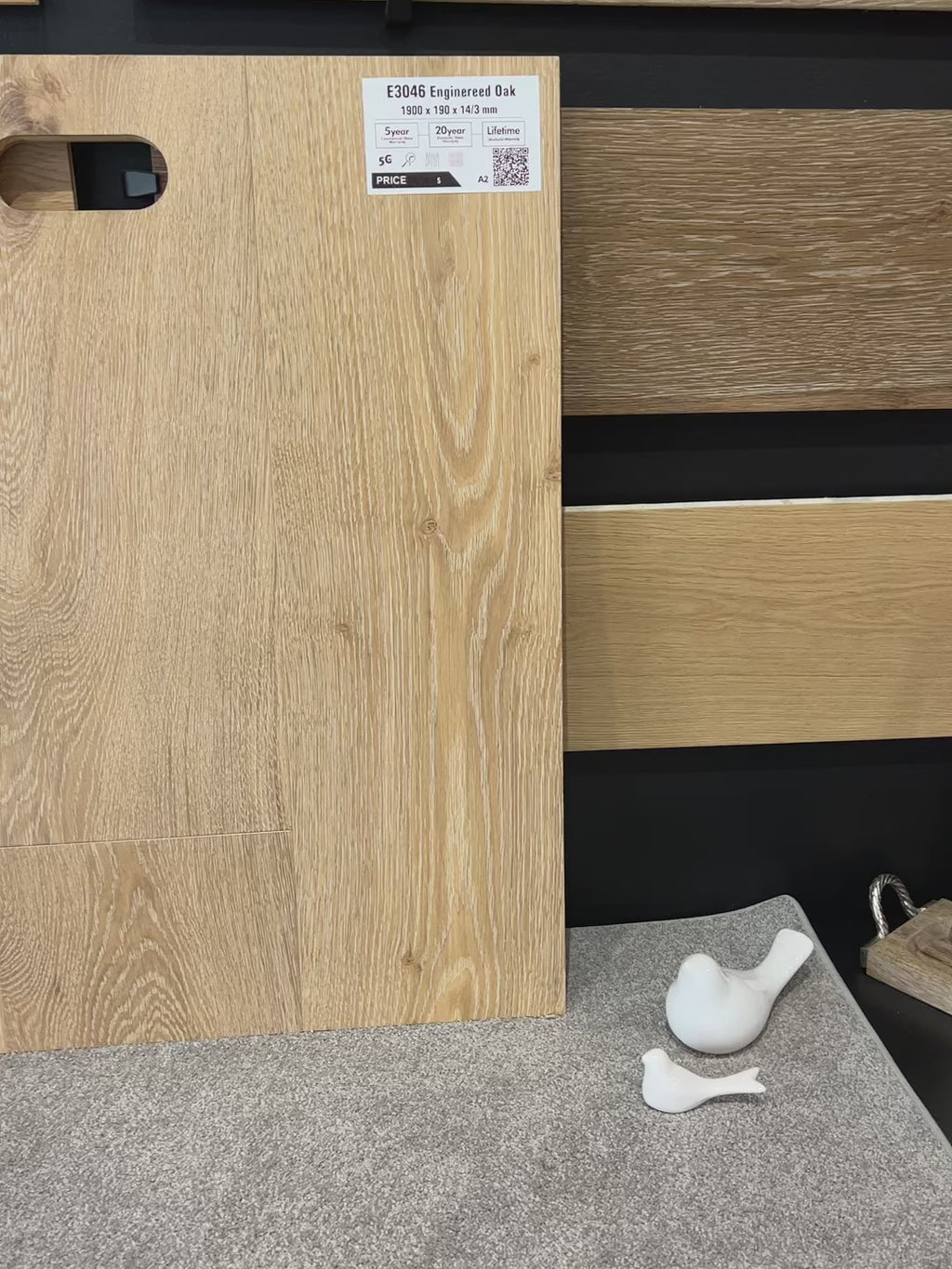 E3046 Straight Board Engineered Oak 14/3mm