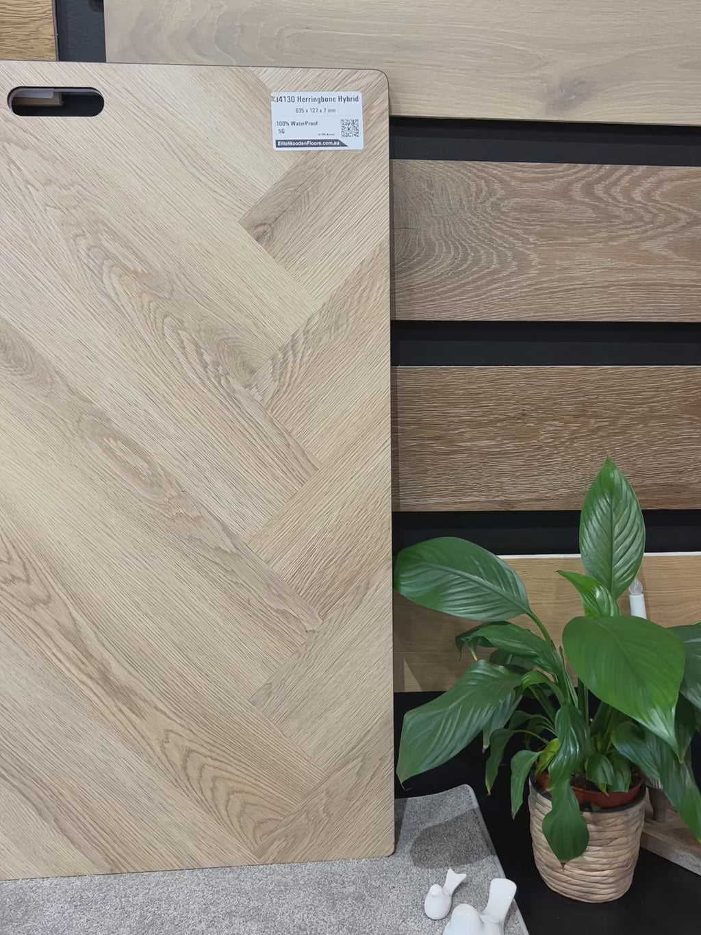 H4130 Luxury HerringBone Hybrid Flooring 7mm