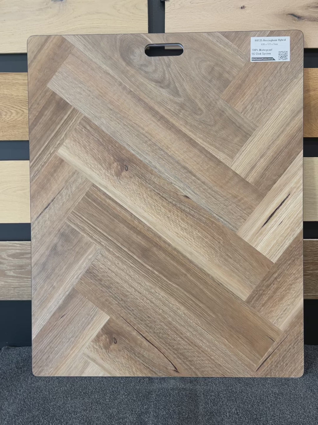 H4135 Luxury HerringBone Hybrid Flooring 7mm