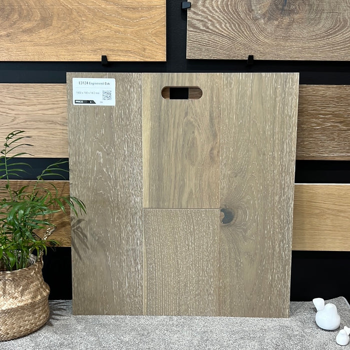 Engineered oak 14mm Thick, 2mm real timber on top